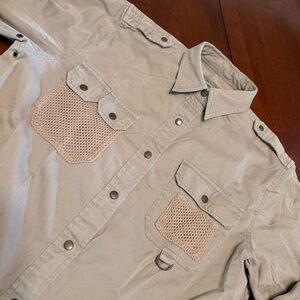VTG Ralph Lauren Safari Outfitters M Shirt Cargo Snap Pockets Utility Unisex